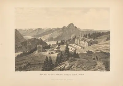 E. T. Compton – The Rigi-Kaltbad, Blick auf den Mount Pilatus von Theodor Gsell Fels