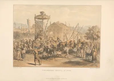 G. Roux – Winzerfest in Vevey von Theodor Gsell Fels