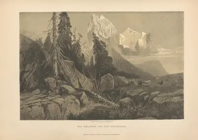Ludwig Hofelich – The Wellhorn and the Wetterhorn av Theodor Gsell Fels
