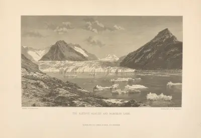 Der Aletschgletscher und der Märjelensee von Theodor Gsell Fels