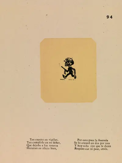 Calavera for the Policeman av José Guadalupe Posada