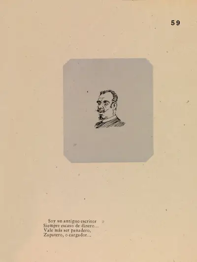 Gammal skribent av José Guadalupe Posada