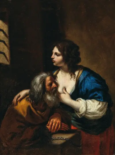 Rzymska miłosierność (Caritas Romana), Guercino