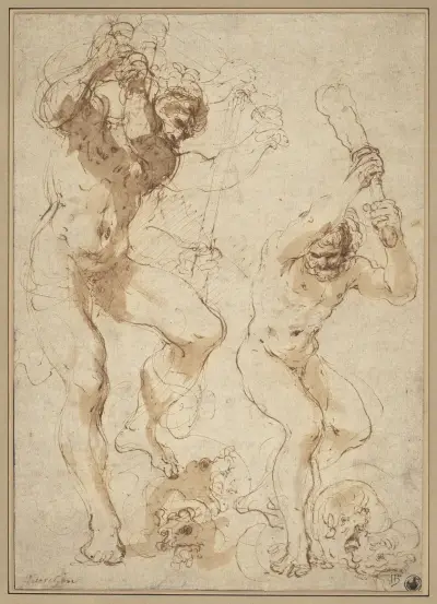 Herkules dräper hydran av Guercino