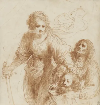 Judith med Holofernes huvud av Guercino