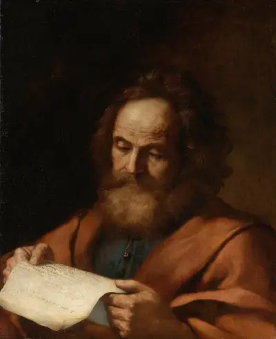 Saint Luke av Guercino