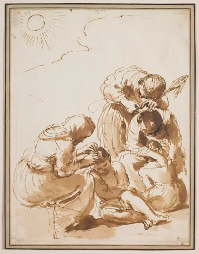Lusjägarna av Guercino