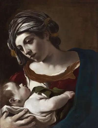 Virgin and Child, 1621 – nr 1 av Guercino