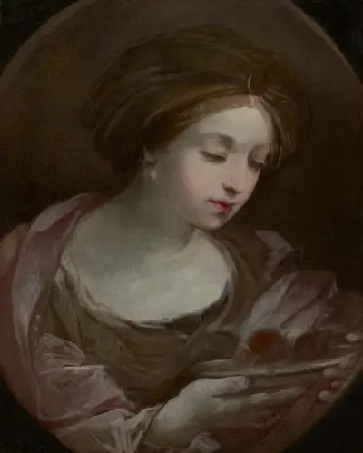 Bust of a Woman Wearing a Turban av Guido Reni