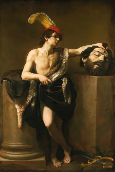 David med Goljats huvud av Guido Reni
