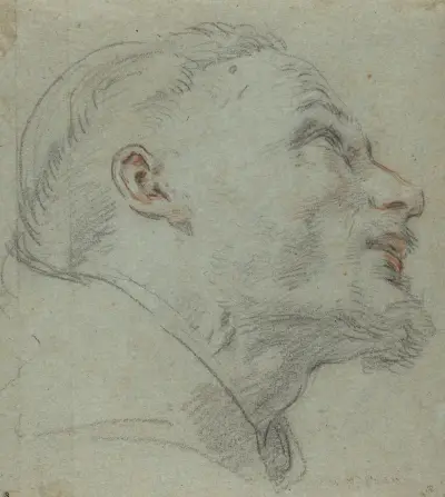 Sankt Franciskus huvud av Guido Reni