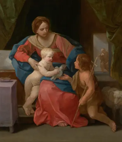 Virgin and Child with Saint John the Baptist av Guido Reni