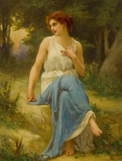 Portrait Of A Seated Woman av Guillaume Seignac