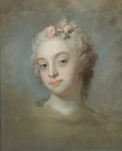 Porträtt av en dam av Gustaf Lundberg