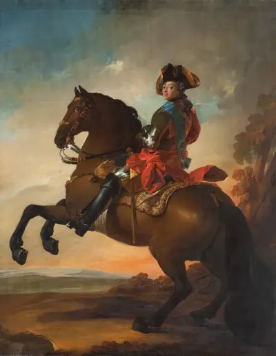 Fredrik V till häst av Carl Gustaf Pilo
