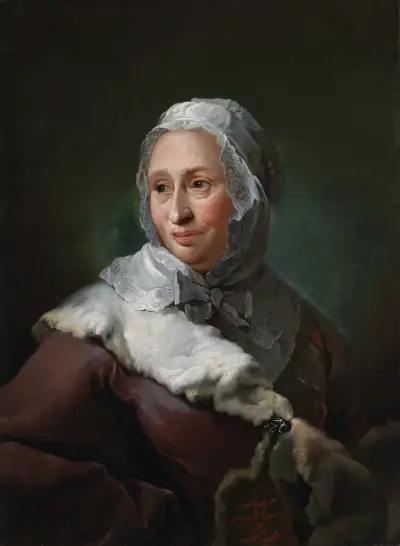 Porträtt av Elisabeth Marie Fabritius, född d’Abbestée av Carl Gustaf Pilo