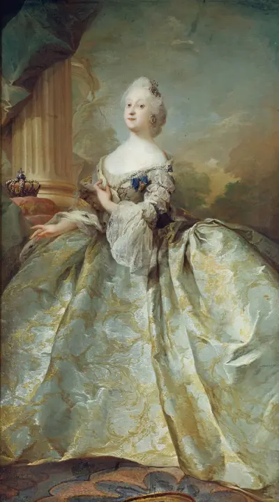Porträtt av Louise, Fredrik V:s första drottning av Carl Gustaf Pilo