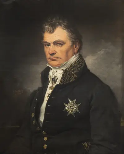 Gabriel Poppius (1770-1856), Minister of state, president of the Chamber of Commerce av Johan Gustaf Sandberg