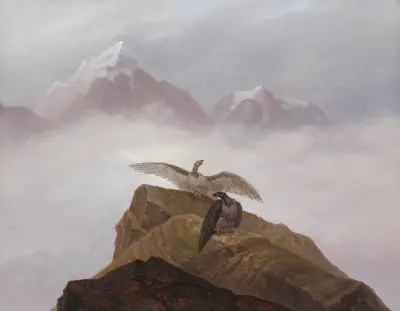 Fantasy of the Alps av Carl Gustav Carus
