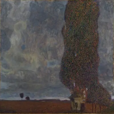 Approaching Thunderstorm (The Large Poplar II) av Gustav Klimt