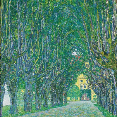 Avenue to the Kammer Castle av Gustav Klimt