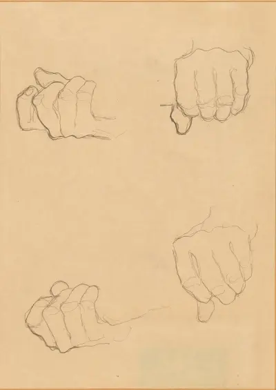 Hands av Gustav Klimt