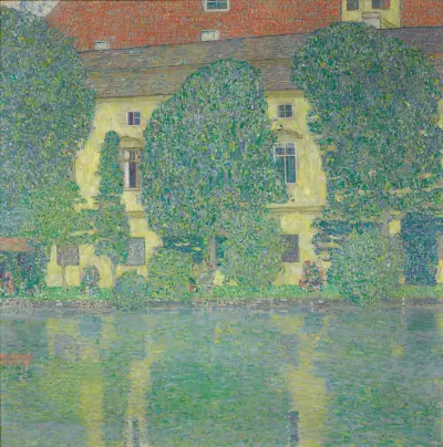Schloss Kammer am Attersee III av Gustav Klimt