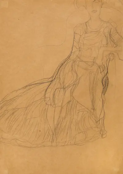 Seated Lady (Adele Bloch-Bauer) av Gustav Klimt