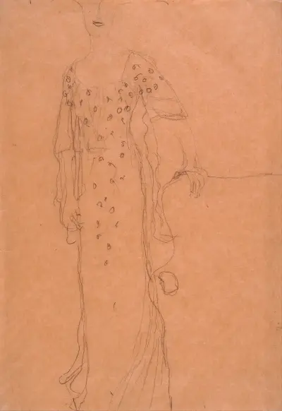 Study for Portrait of Adele Bloch-Bauer I av Gustav Klimt