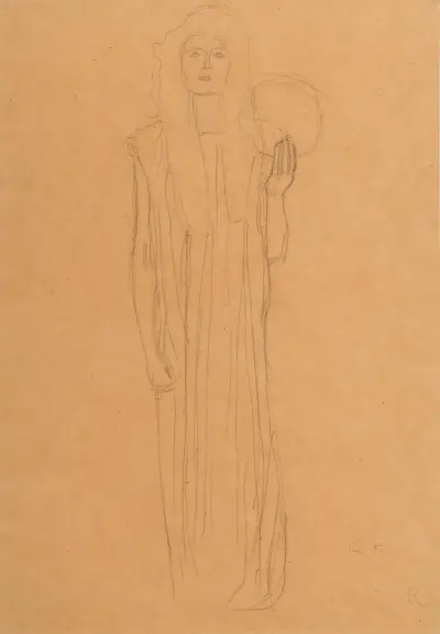 Viktoria von vorne (Viktoria from the Front) av Gustav Klimt