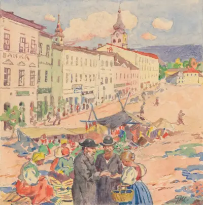 11. – På marknaden av Gustáv Mallý
