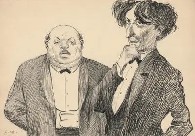 Common Work – Satirical Drawing av Gustáv Mallý