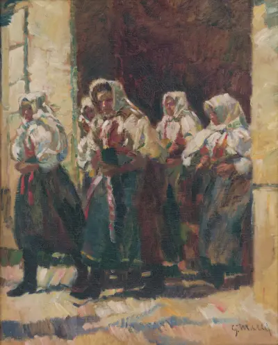 Från kyrkan av Gustáv Mallý