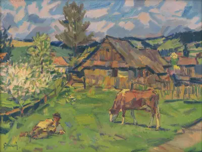 Vår i Ždiar av Gustáv Mallý