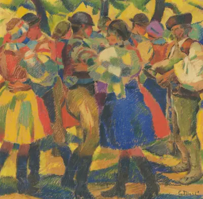 Study for the Painting Wedding I. av Gustáv Mallý