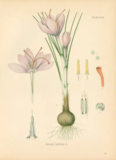 Crocus sativus av Gustav Pabst