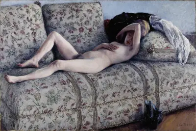Nude on a Couch av Gustave Caillebotte