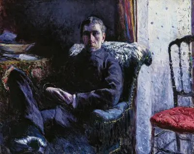 Portrait de Georges Roman av Gustave Caillebotte