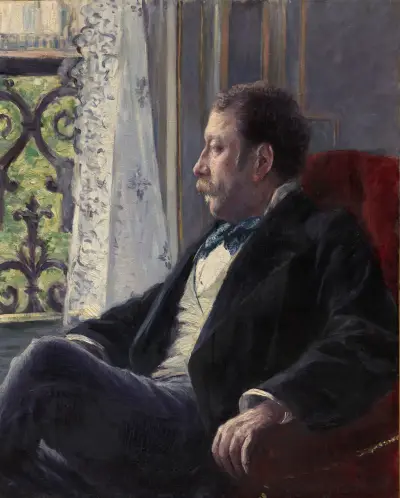 Portrait of a Man av Gustave Caillebotte