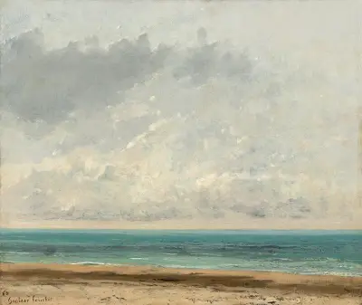Calm Sea av Gustave Courbet