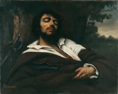 Der Verwundete av Gustave Courbet
