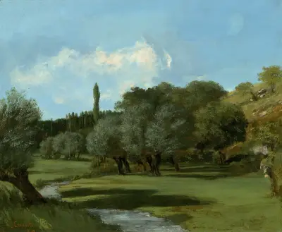 La Bretonnerie in the Department of Indre av Gustave Courbet
