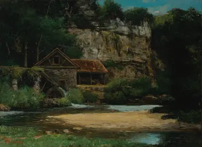Le Moulin av Gustave Courbet