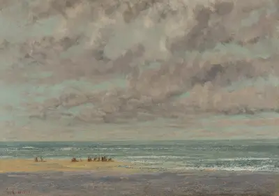 Marine, Les Équilleurs av Gustave Courbet