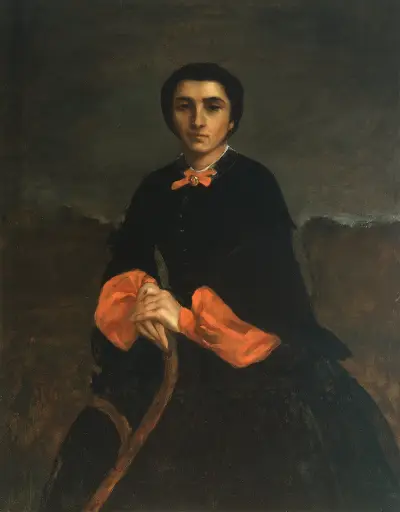 Portrait of a Woman, Juliette Courbet av Gustave Courbet