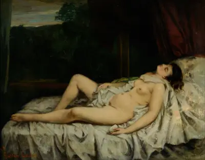 Śpiąca naga, Gustave Courbet