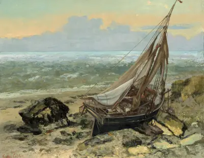 The Fishing Boat av Gustave Courbet