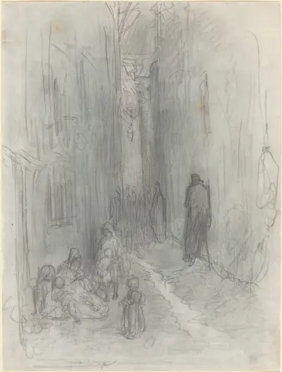 En bakgata i London av Gustave Doré
