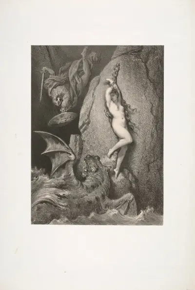 Andromeda av Gustave Doré
