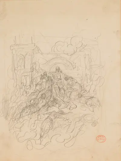 Antonius och Kleopatra av Gustave Doré